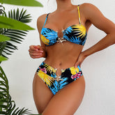Ensemble de bikini à imprimé botanique